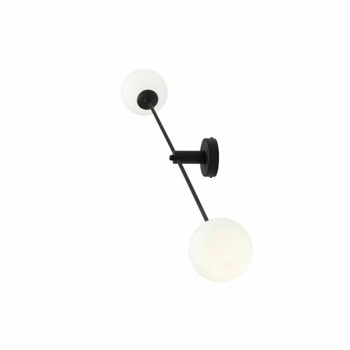 Kontrola Nástěnná lampa Aldex Ohio 2 černá E14 2x40W 1081D1