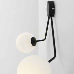 Nástěnné svítidlo Aldex Holm 1082D1, černé, 2×E14 small 2