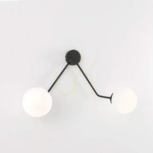 Nástěnné svítidlo Aldex Holm 1082D1, černé, 2×E14 small 4