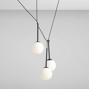 Závěsné svítidlo Aldex Bosso 3 černé, 3 × E14, 80 cm, 1087E1 small 2