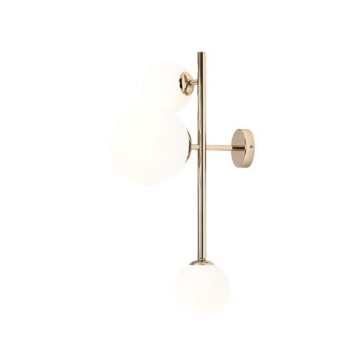 Kontrola Nástěnná lampa Aldex Dione 3 Gold 1092Y30