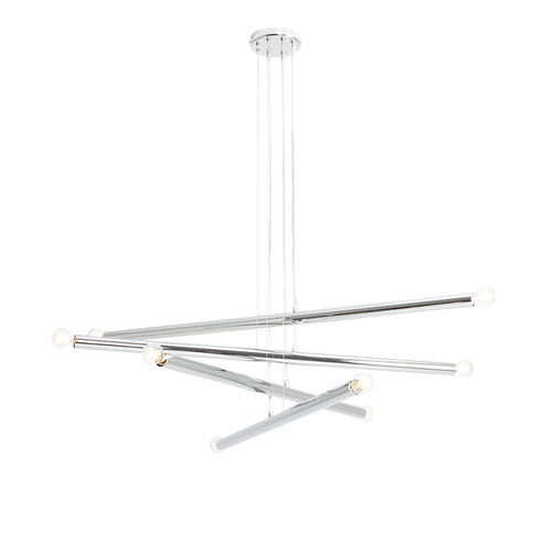 Kontrola Závěsná lampa Aldex Tubo 8 chrom E14 8x40W 1072P4