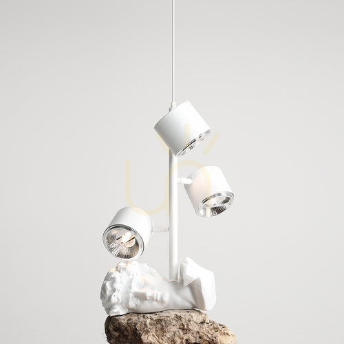 Kontrola Závěsná lampa Aldex Bot 3 bílá GU10-AR111 3x10 W 1046E