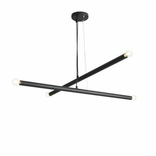 Kontrola Závěsná lampa Aldex Tubo 4 černá E14 1072L1
