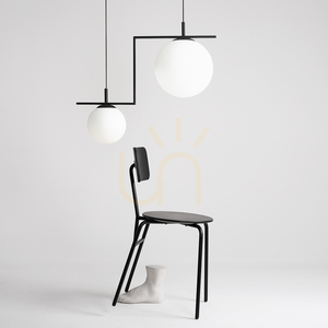 Závěsné svítidlo Aldex Zac 2 1038H1_2, matná černá, 2×E27 small 2