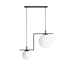 Závěsné svítidlo Aldex Zac 2 1038H1_2, matná černá, 2×E27 small 0