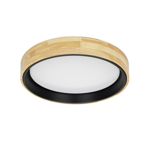 Kontrola Plafon Italux Campelo dřevo bílý LED 25W 4000K 45 cm PLF-4350-25W-WD-BK-4K