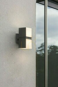 Venkovní nástěnné svítidlo Lutec CUBA 5193808118 se dvěma otočnými LED kostkami, 4000 K, antracit, IP54 small 1