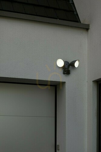 Kontrola Venkovní reflektor Lutec DRACO 7622220012 LED 19W černý s kamerou a čidlem pohybu IP44