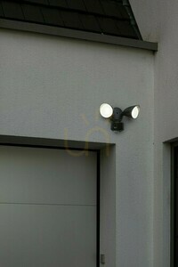 Venkovní reflektor Lutec DRACO 7622220012 LED 19W černý s kamerou a čidlem pohybu IP44 small 1