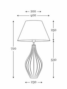 Moderní stolní lampa Savaii od společnosti Famlight 3 Moderní stolní lampa Savaii od společnosti Famlight small 3