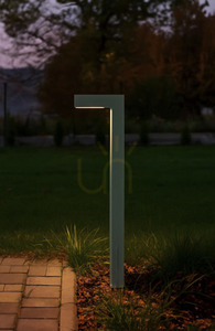 Venkovní sloupkové světlo NORLYS Asker 1311GR černá LED IP65 3000K small 6