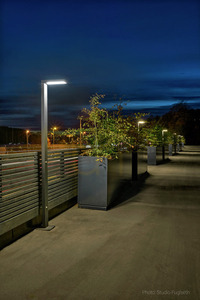 Venkovní LED sloupkové světlo NORLYS Asker 12W 3000K černé 236 cm 1363GR small 5