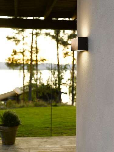 Kontrola Venkovní nástěnná lampa ASKER 1510 Aluminum 9006 8W 3000K Norlys.