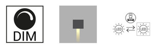 Norlys Lillehammer 1584 Graphite Led nástěnné svítidlo 4,2W 3000K Down small 10