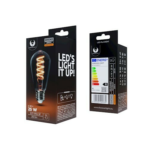 Pohled LED žárovka pro girlandy kouřová 4W 2000K 250lm LED žárovka pro girlandy kouřová 4W 2000K 250lm