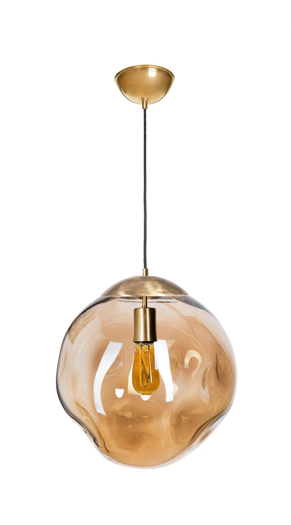 Pohled Stylová závěsná lampa Famlight Mico Lister z mosazi, patina Stylová závěsná lampa Famlight Mico Lister z mosazi, patina