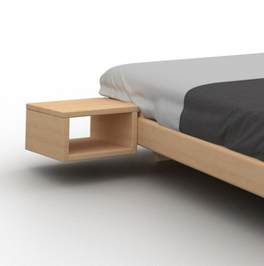 Noční stolek WoodMan Carre z masivního bukového dřeva přírodní WUA-01485 small 0