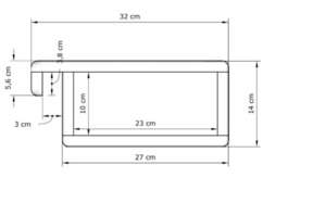 Noční stolek WoodMan Carre karamel bukové dřevo WUA-01486 small 2