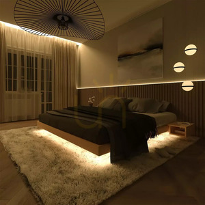 Postel WoodMan Carre 180x200 karamel masivní buk WUA-01478 small 3