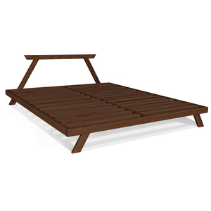 Manželská postel WoodMan Allegro 140x200 z masivního buku, ořech WUA-00796 small 1