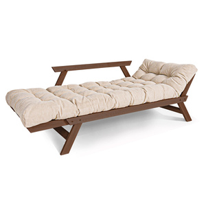 Rozkládací pohovka WoodMan Allegro ořech/krémová WUA-00532 small 1