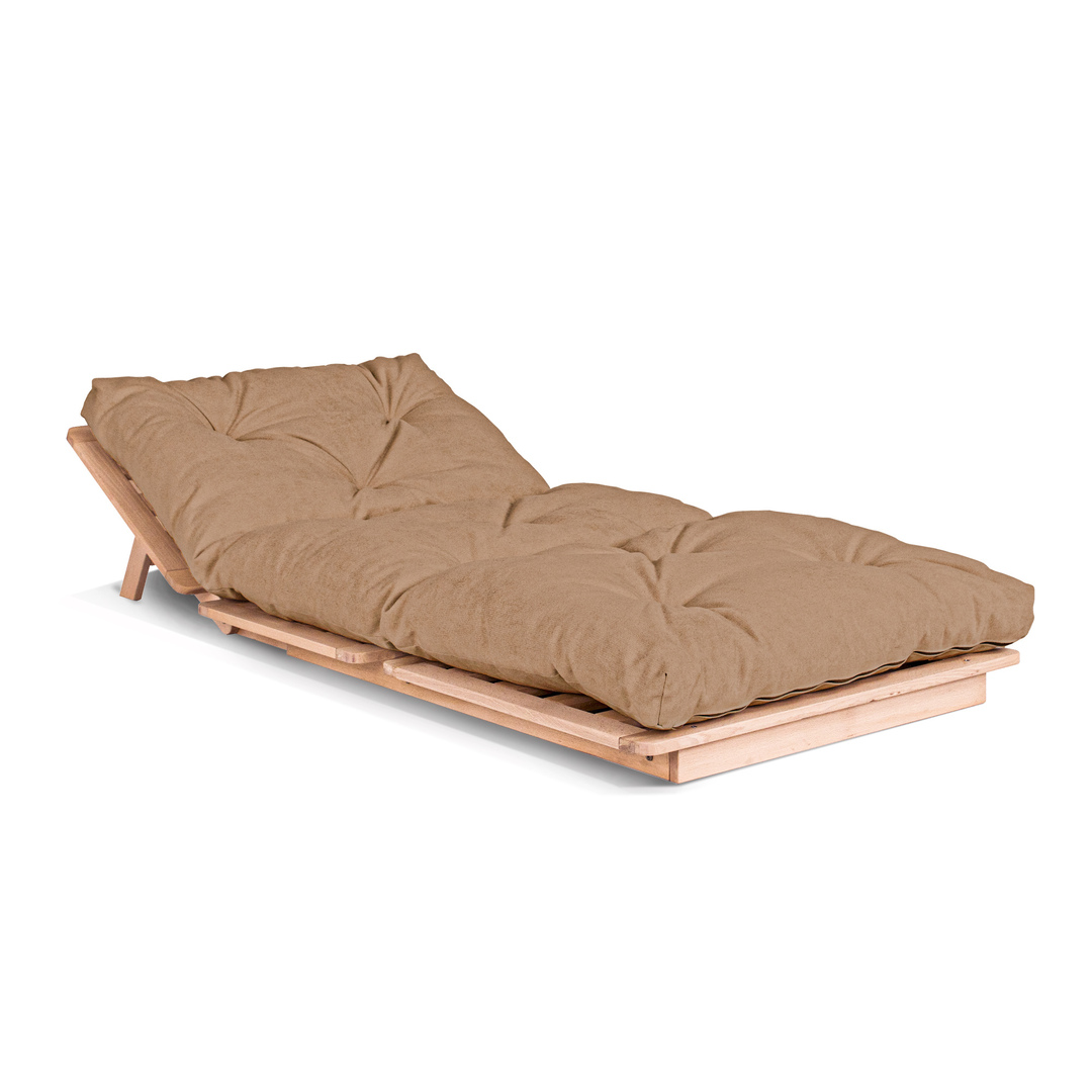 Pohled Futon WoodMan Layti 90 béžová, bukové dřevo, WUA-00887 Futon WoodMan Layti 90 béžová, bukové dřevo, WUA-00887
