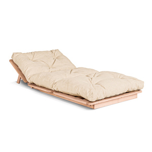 Futon pohovka WoodMan Layti 90 krémová, lněný olej, WUA-00879 1 Futon pohovka WoodMan Layti 90 krémová, lněný olej, WUA-00879 small 1