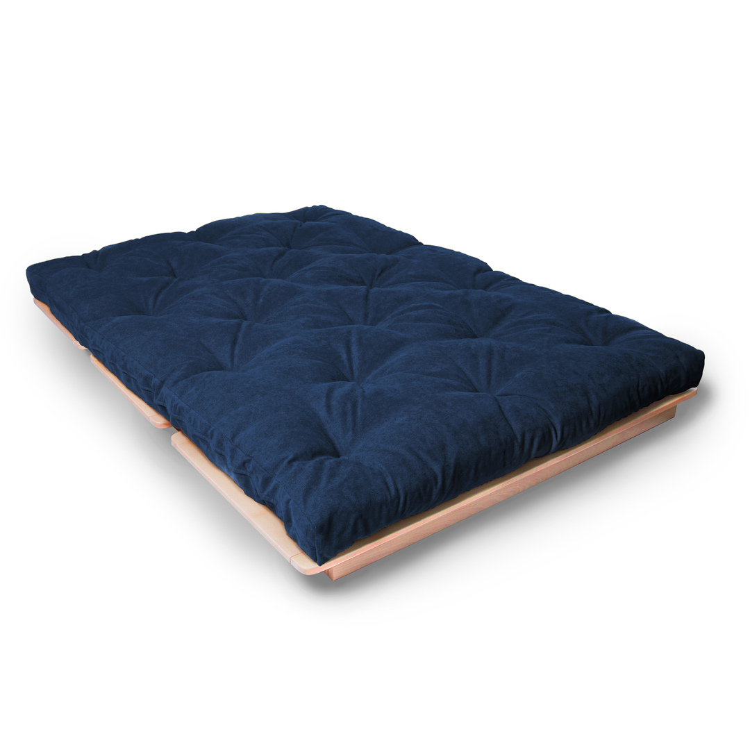 Náhled Futon WoodMan Layti 140 modrá, bukové dřevo, WUA-01118 Futon WoodMan Layti 140 modrá, bukové dřevo, WUA-01118