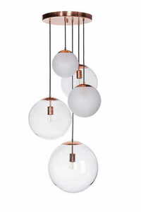 Moderní závěsná svítidla Famlight Muna set of 5 lister mix matná mosaz 0 Moderní závěsná svítidla Famlight Muna set of 5 lister mix matná mosaz small 0