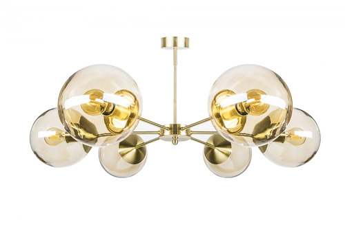 Kontrola Famlight MUNA Ceiling M 19 mosazná stylová závěsná lampa