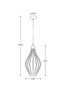 Stylové stropní závěsné svítidlo SAVAII optic lister z nerezové oceli 4 Stylové stropní závěsné svítidlo SAVAII optic lister z nerezové oceli small 4