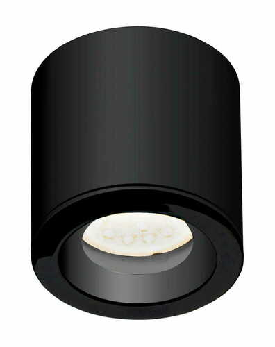 Kontrola Stropní svítidlo Max Light FORM C0216 černé – IP65, 1xGU10 max 50W, kov, Ø8 x 8 cm, do koupelny i ven