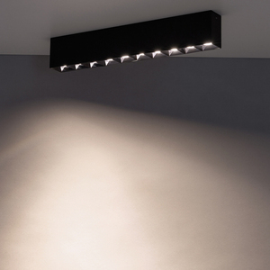 Přisazené svítidlo Nowodvorski MIDI LED 10060 černé 10×LED 40 W 4000 K 38,5 cm small 2