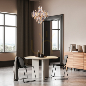 Lustr Maytoni Flare DIA200PL-06G 6xE14 křišťál zlatý Ø48,8 cm výška 68,7-154,2 cm small 1