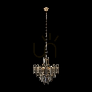 Lustr Maytoni Flare DIA200PL-06G 6xE14 křišťál zlatý Ø48,8 cm výška 68,7-154,2 cm small 2