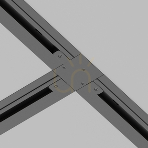 T-spojka pro vestavnou lištu Unity TRA002CT-11B černá Maytoni small 3