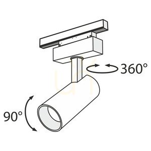 FOCUS LED reflektor na přípojnici TR019-2-15W3K-B Maytoni small 4