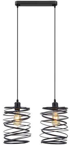 Kontrola SPRĘŻZYNA 6801/2 závěsné svítidlo 2pł.E27 BLACK