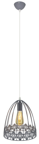 Kontrola KLATKA lampa 6802/1 1lb E27 závěsná lampa GREY MAT