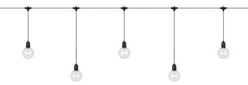Kontrola Zahradní světelná girlanda Markslojd Garden 24 Deco Light Chain 10L černá 4 m 108022