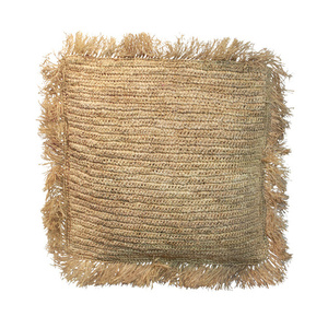 Rafiový povlak na polštář Square - přírodní - 60x60 small 0