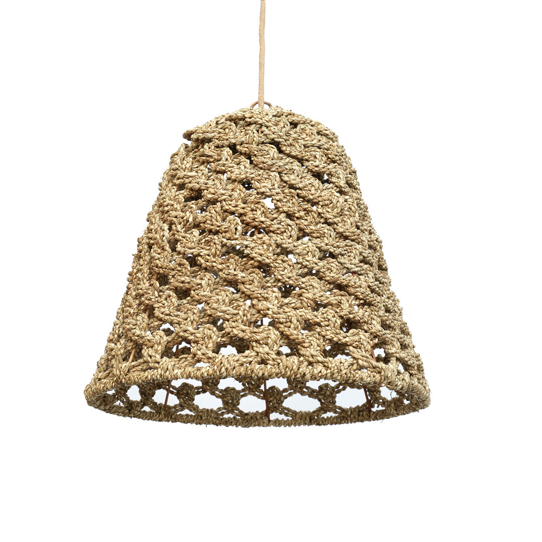 Kontrola Lampa z mořské trávy - The Seagrass S, E27, ručně pletená Lampa z mořské trávy - The Seagrass S, E27, ručně pletená