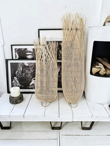 Střapcová závěsná lampa - The Squid M, E27, ratan, boho small 3