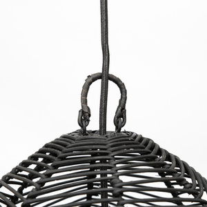 Černá pletená závěsná lampa - The Bala M, E27, ratan small 6