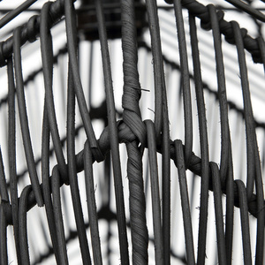 Černá pletená závěsná lampa - The Bala M, E27, ratan small 7
