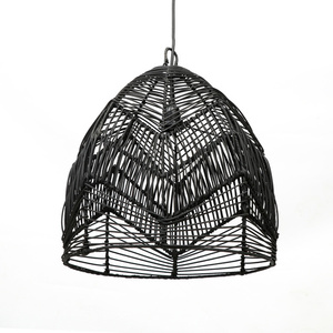 Černá pletená závěsná lampa - The Bala M, E27, ratan small 9