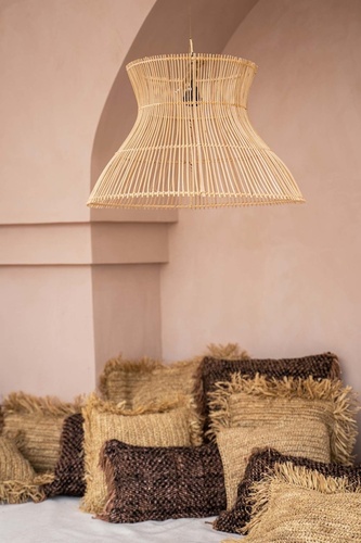 Kontrola Lampa do obývacího pokoje - The Flirt L, E27, přírodní ratan, scandi boho