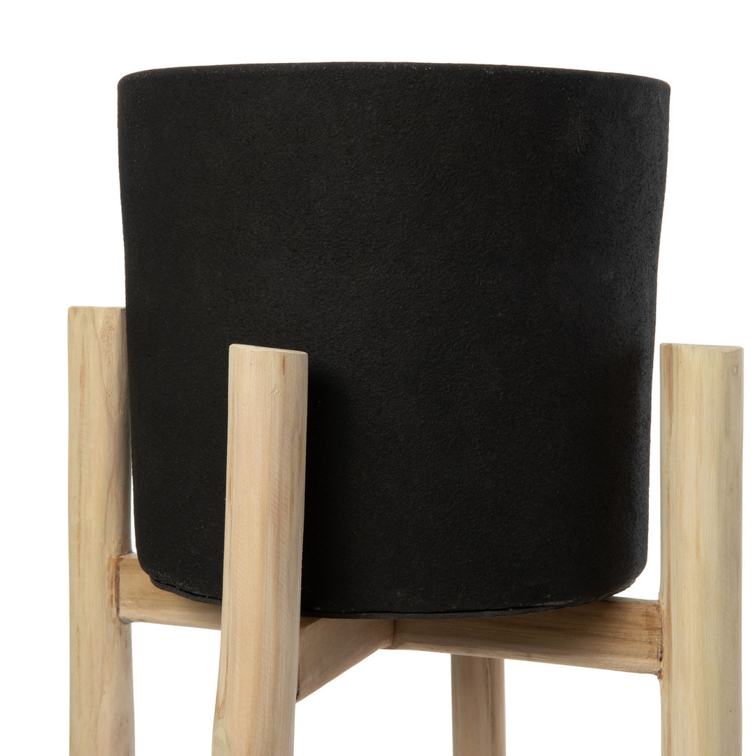 Pohled BOHO Charcoal High - Black Natural - L Květinový záhon. BOHO Charcoal High - Black Natural - L Květinový záhon.