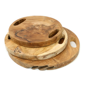 Podnos z teakového kořene Bazar Bizar Teak Root M – přírodní, 35 cm small 9